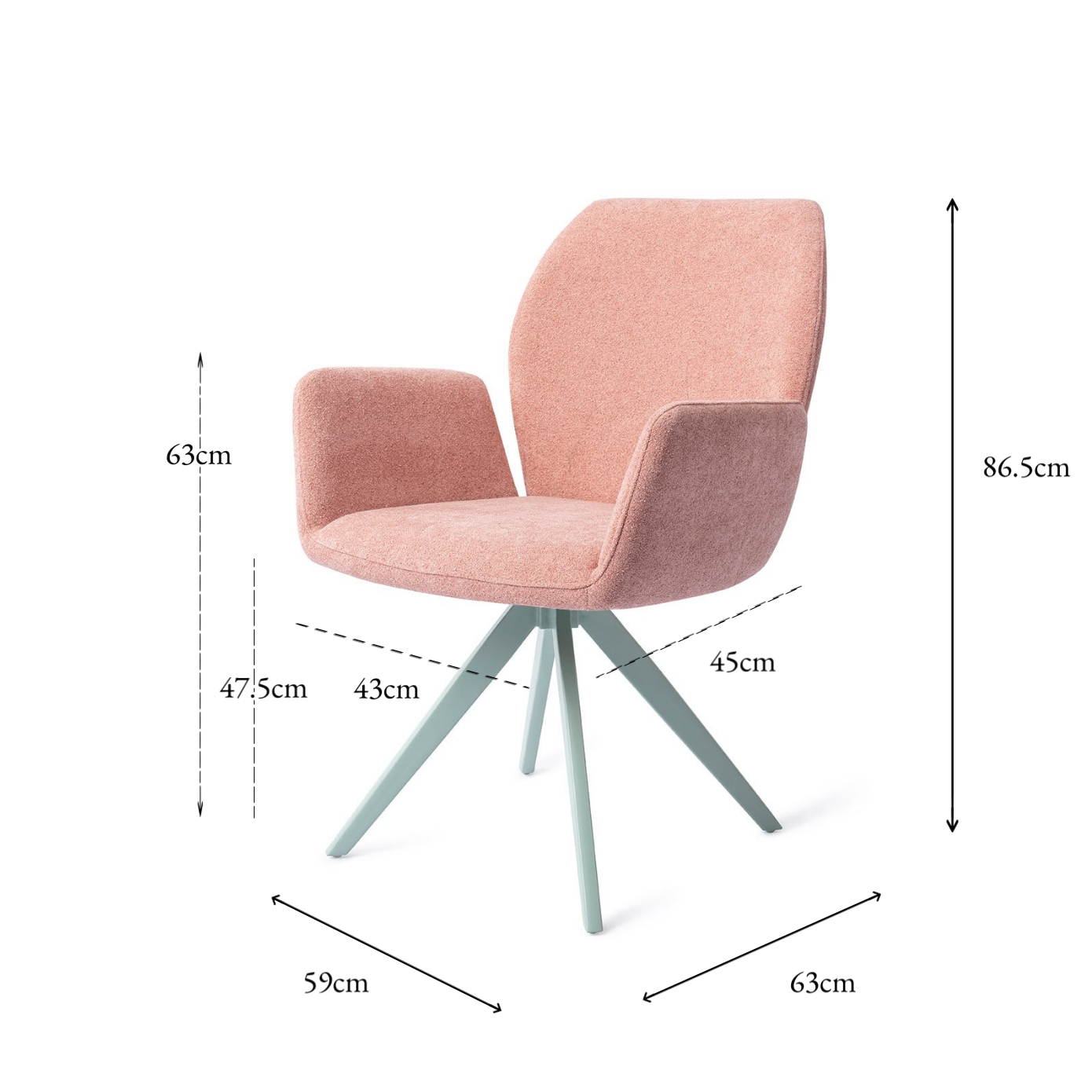 Misaki Dining Chair Anemone