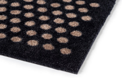 Floor mat 90 x 200 cm - dots/black sand