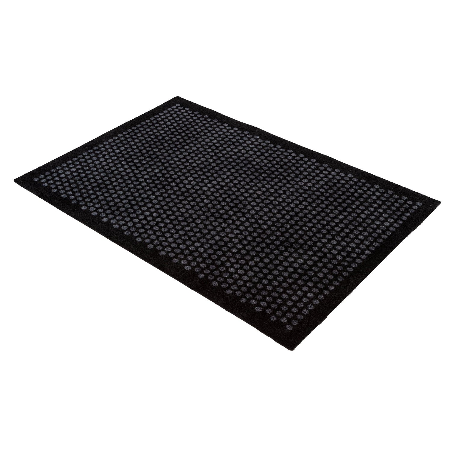 Floor mat 90 x 130 cm - dots/black gray