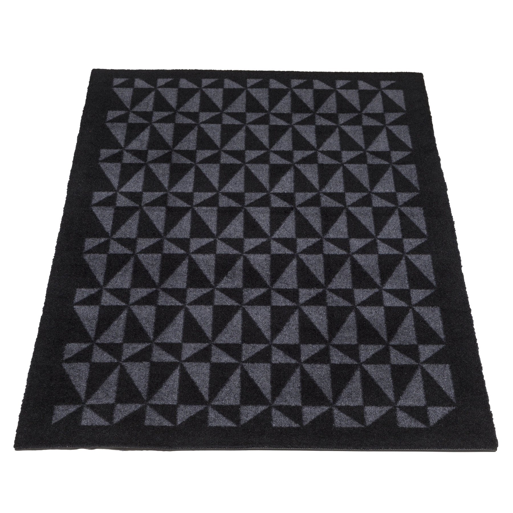 Floor mat 90 x 130 cm - Graphic/Black Gray