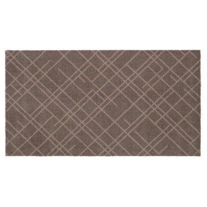 Floor mat 67 x 120 cm - lines/sand