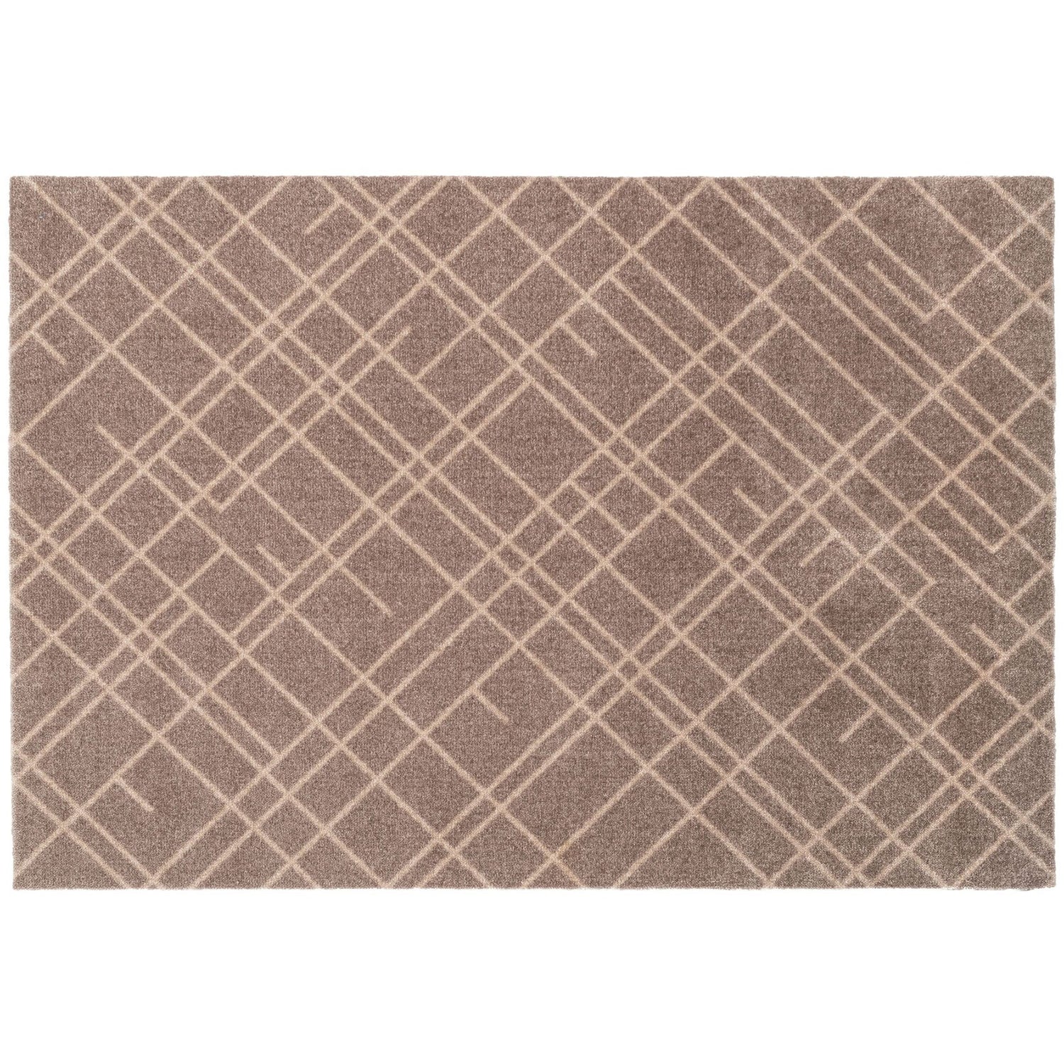 Floor mat 90 x 130 cm - lines/sand