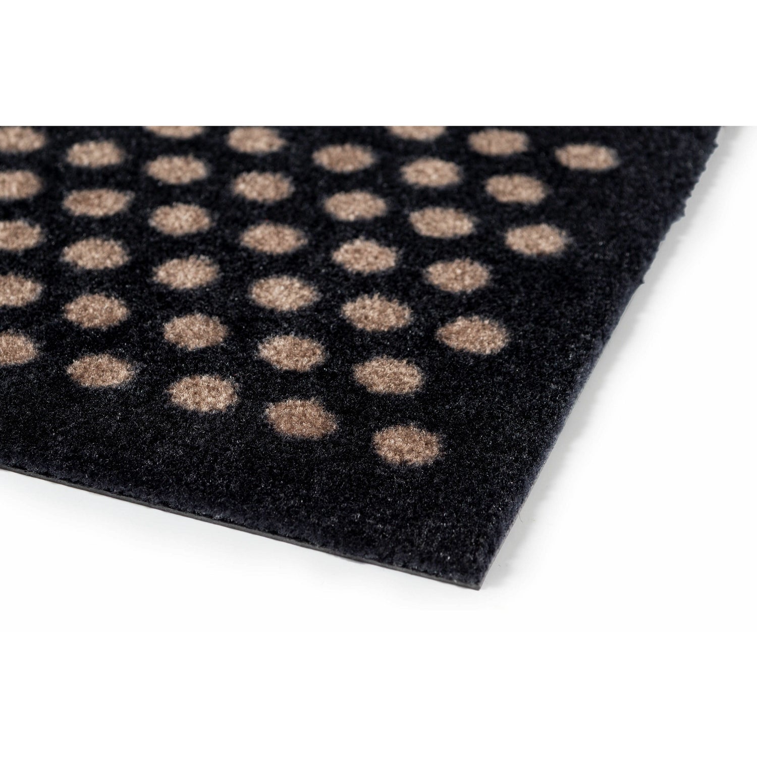 Floor mat 90 x 130 cm - dot/black sand