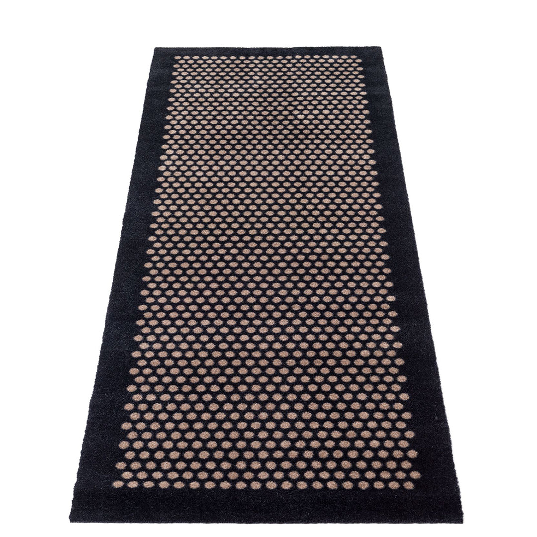 Floor mat 67 x 200 cm dots/black sand