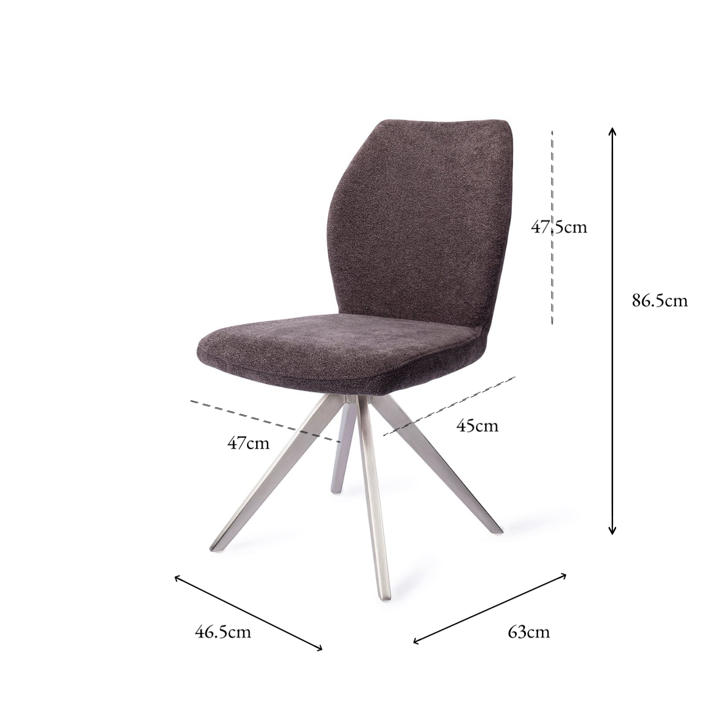 Ikata Dining Chair Almost Black