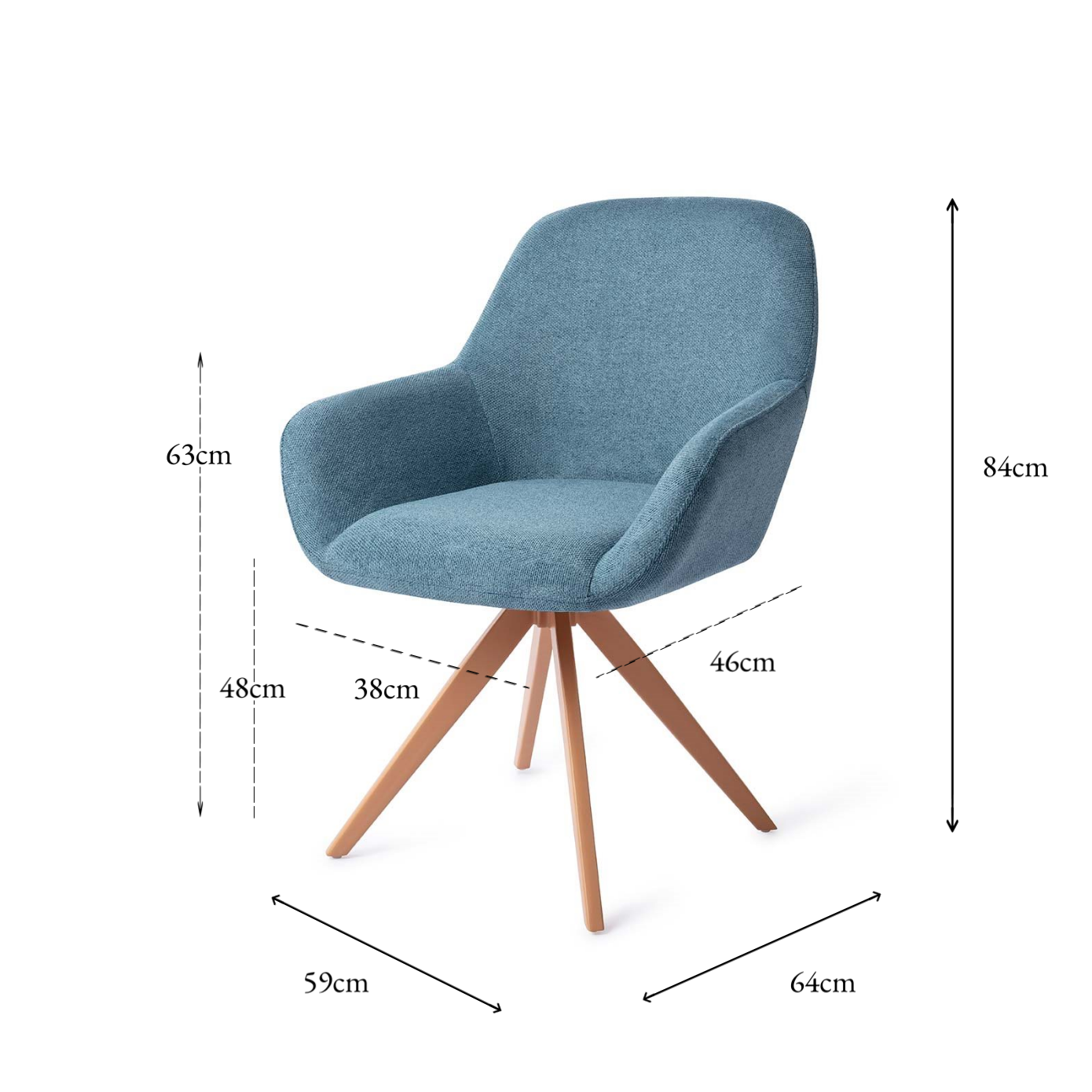 Kushi Dining Chair Ocean Eyes