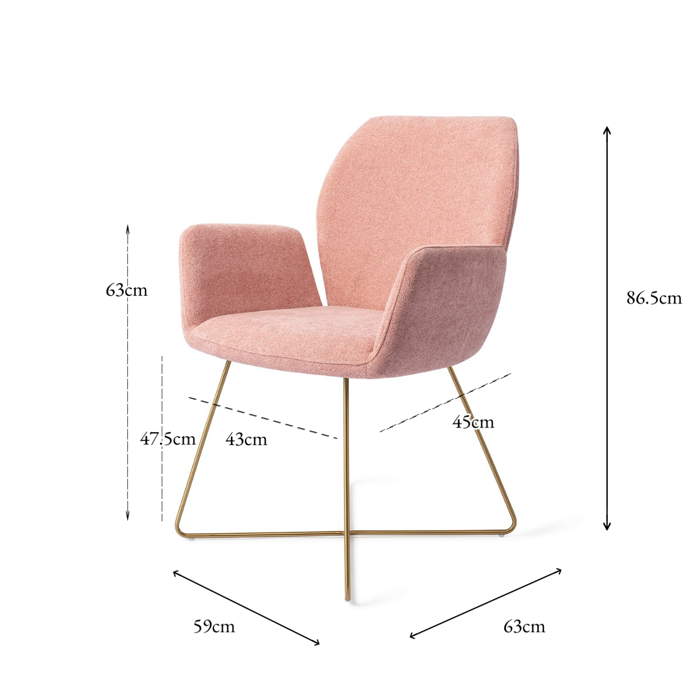 Misaki Dining Chair Anemone