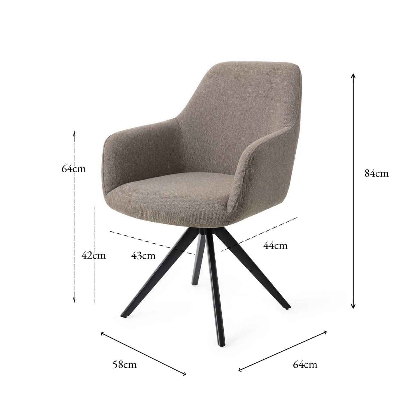 Hiroo Dining Chair Foggy Fusion