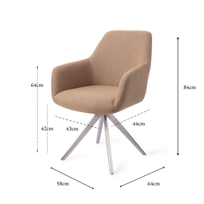 HIROO DINING CHAIR WHISPER WHEAT