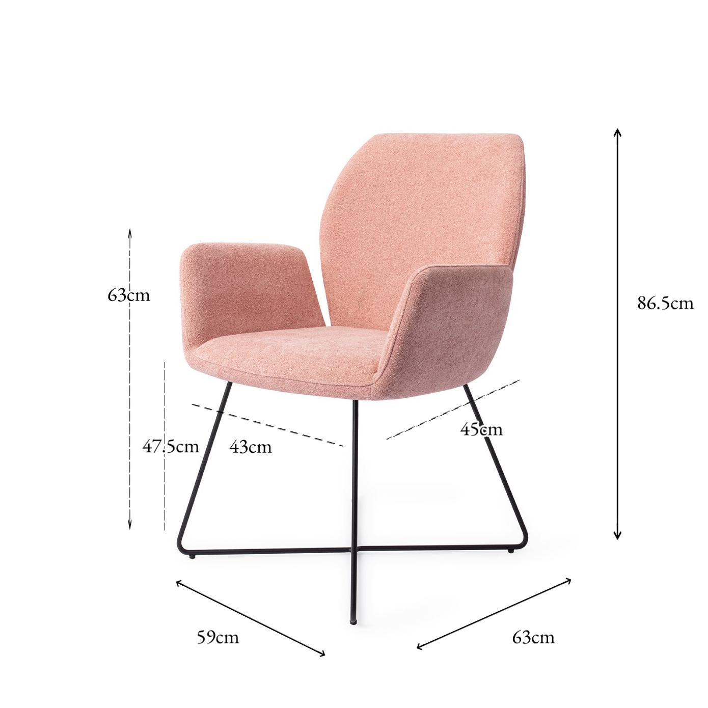 Misaki Dining Chair Anemone