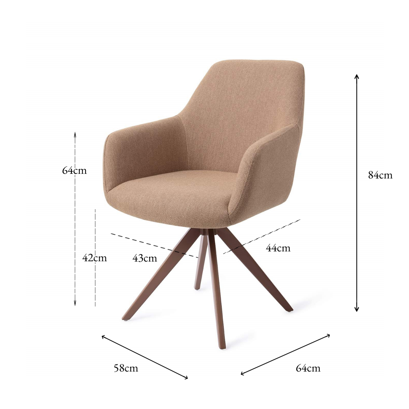 HIROO DINING CHAIR WHISPER WHEAT