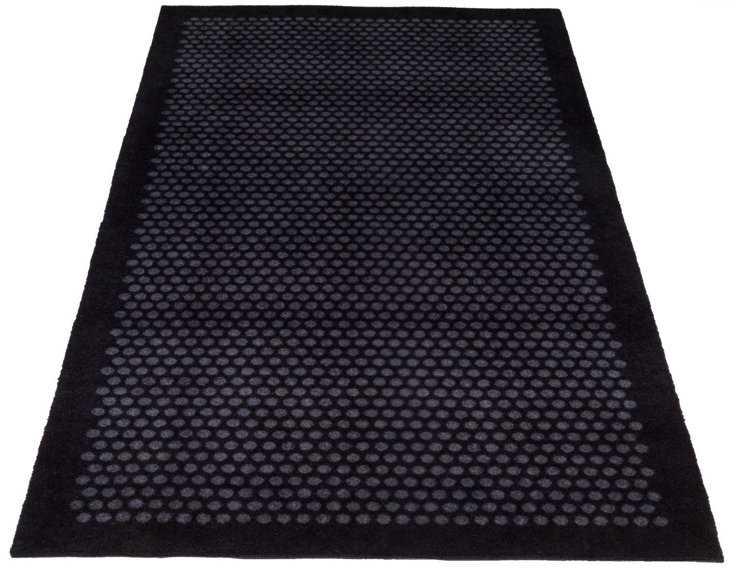 Floor mat 90 x 200 cm - dots/black