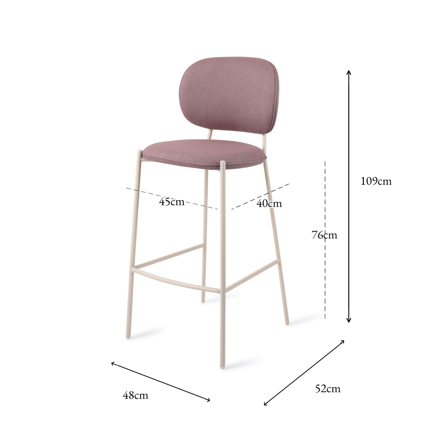 Yoichi bar Chair Purple Rain