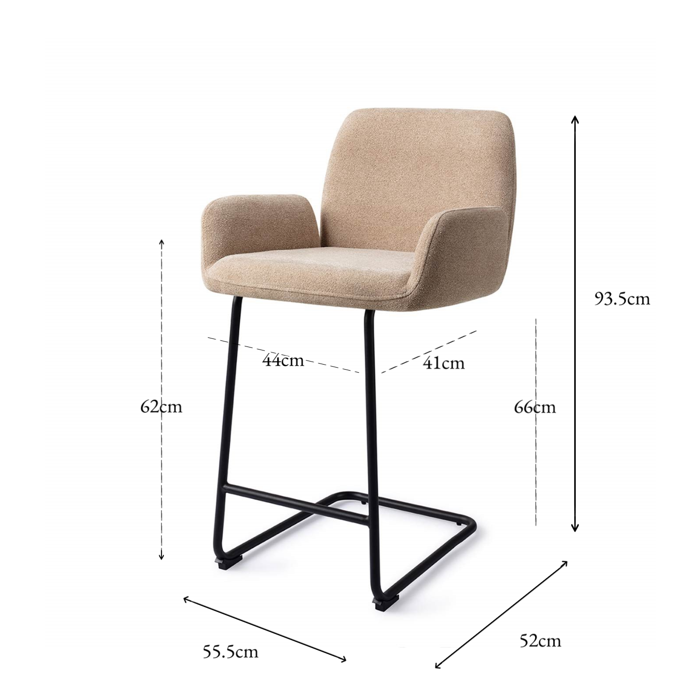 Misaki Bar Chair Funky Fudge