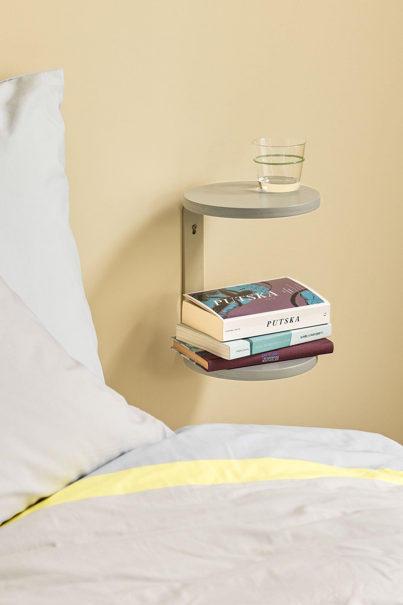 Hübsch oto wall shelf gray