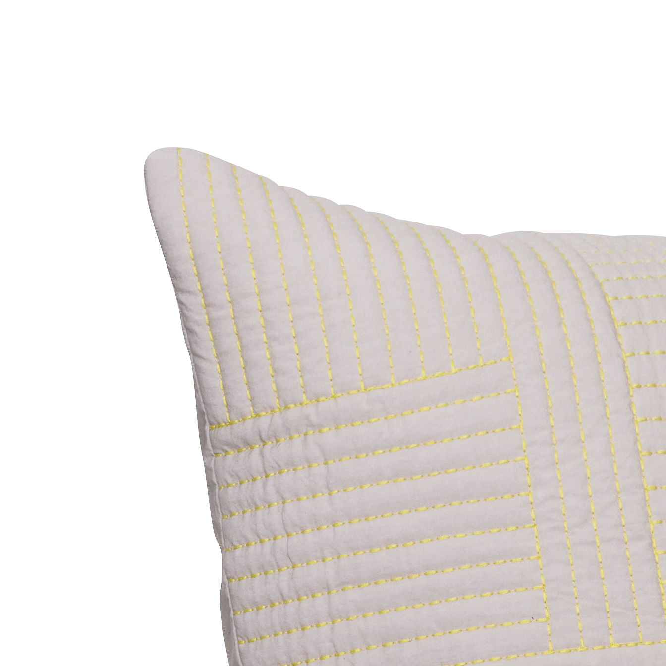 Hübsch Floy Pillow Sand/Yellow