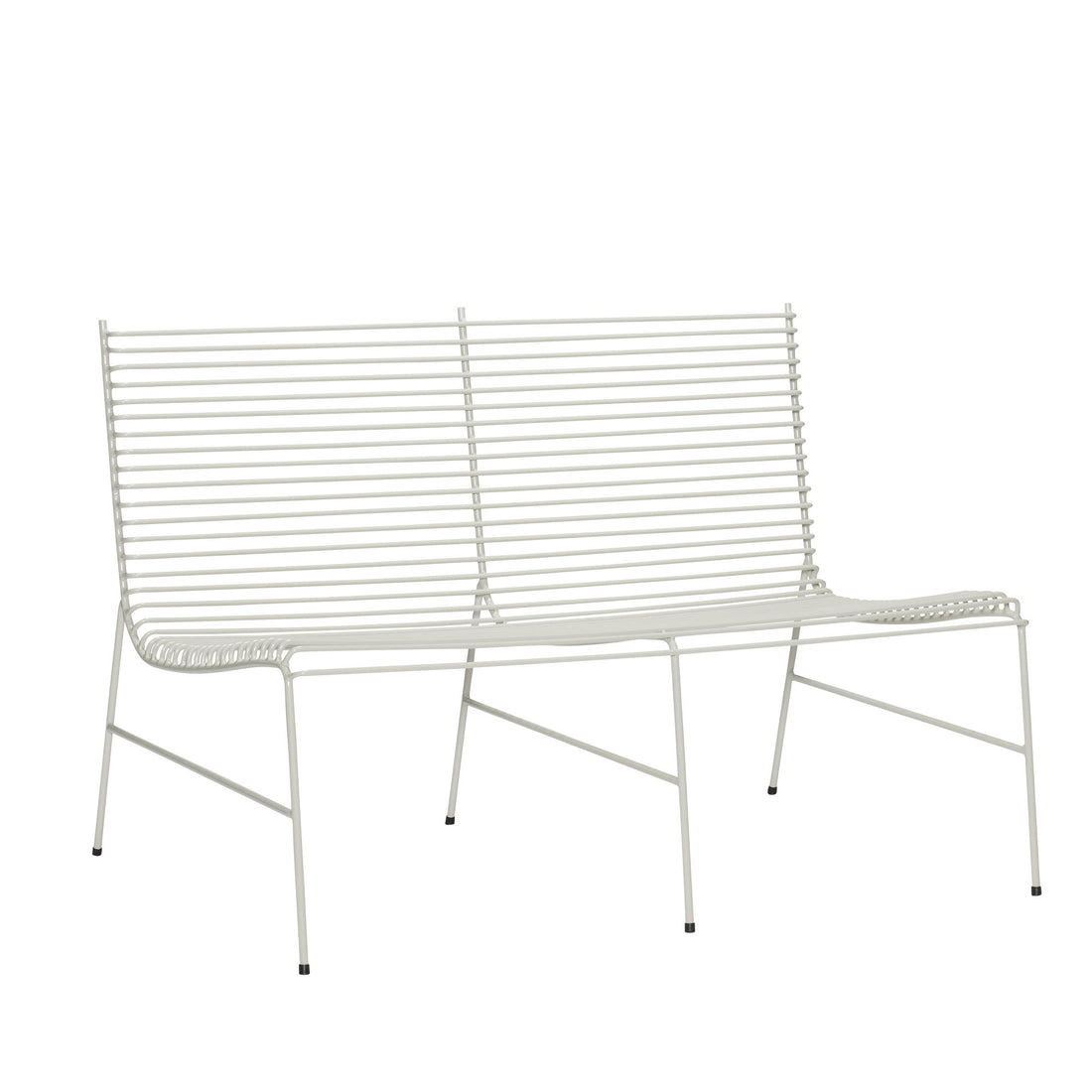 Hübsch String bench light gray