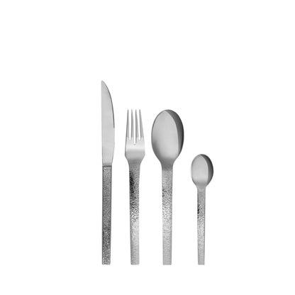 Hübsch Mano cutlery textured (set of 16)