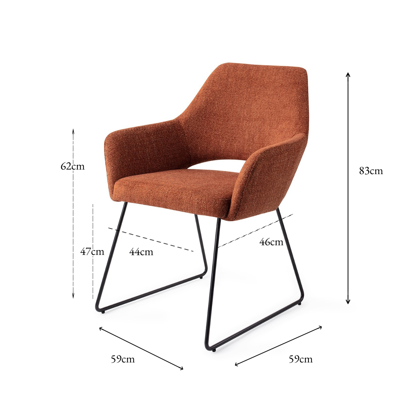 Yanai Dining Chair Tuscan Terra