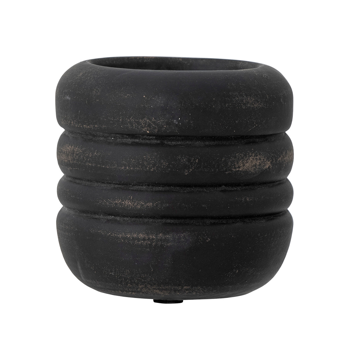 Vilken candlestick, black, pottery