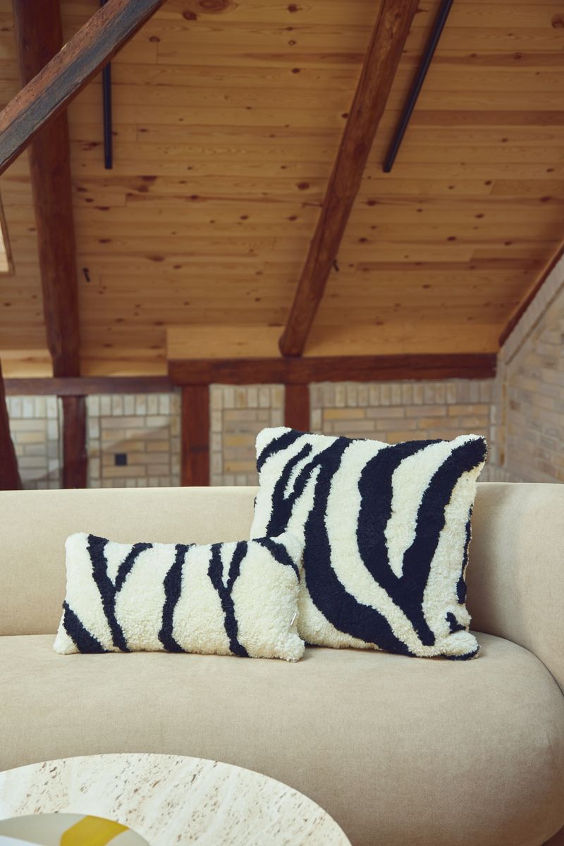 Zebra Pattern pillow | New Zealand | Short Hair | Double -sided | 60x60 cm