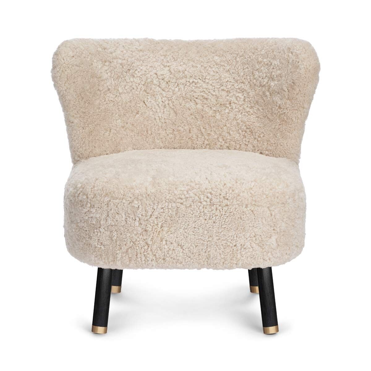 Emil Lounge Chair | Brass | Short -haired