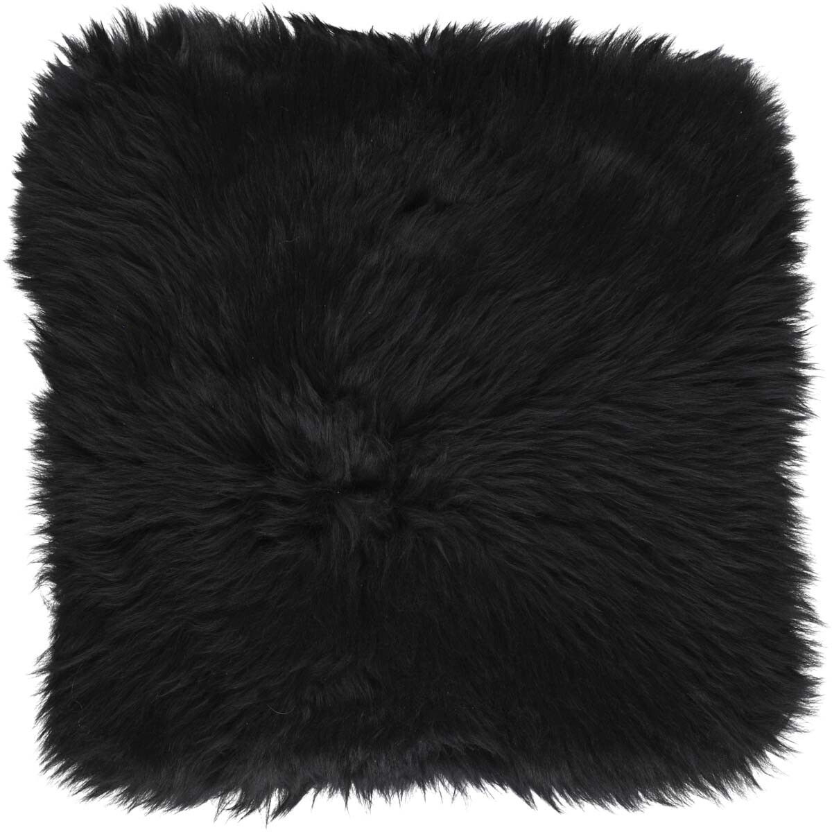 Seat cushion w/fill | Lambskin | Long Hair | New Zealand | 37x37 cm