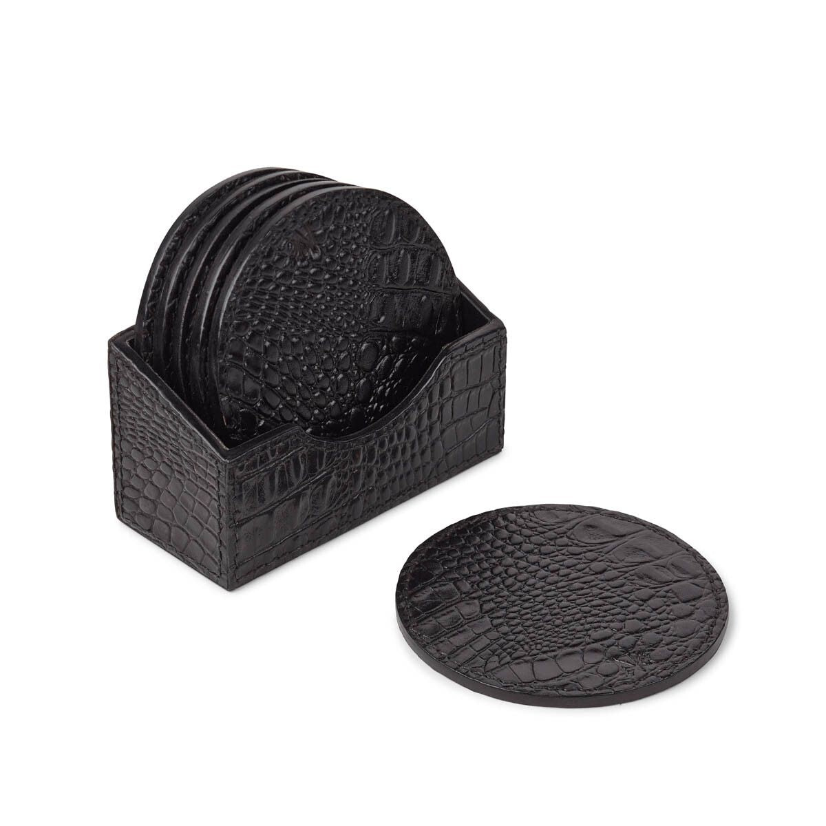 Croco Coaster | Calf leather