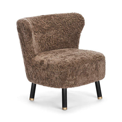 Emil Lounge Chair | Brass | Short -haired