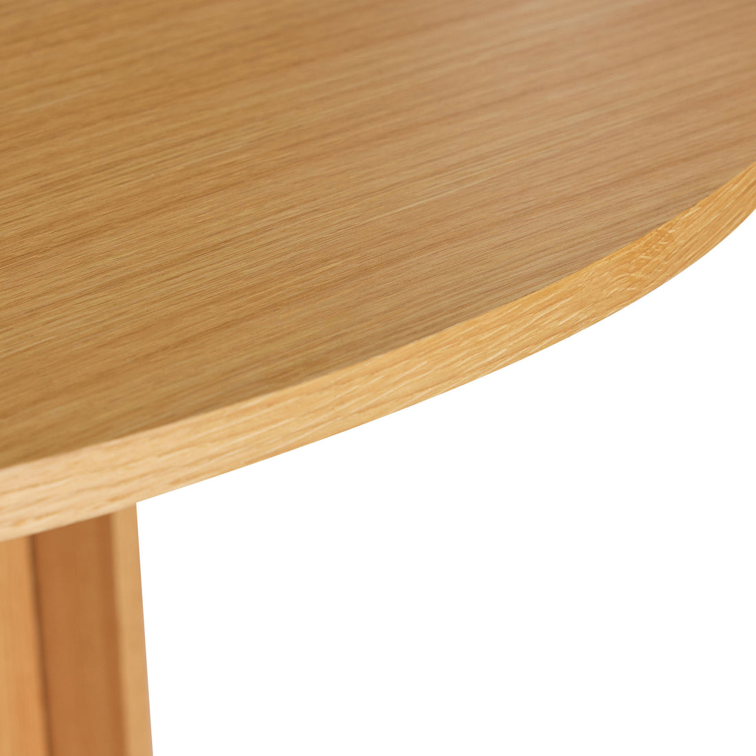 Hübsch Straight Dining Table Round Nature