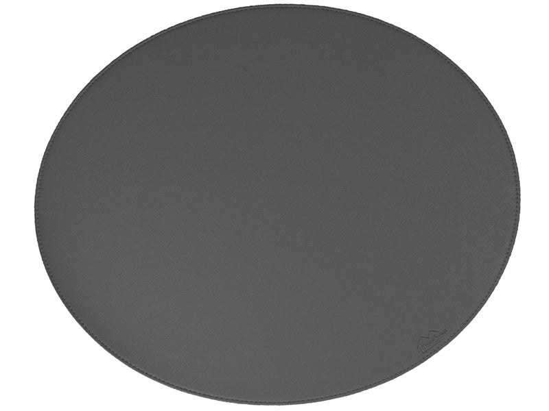 Oval cover napkin // dark gray PU - HARD