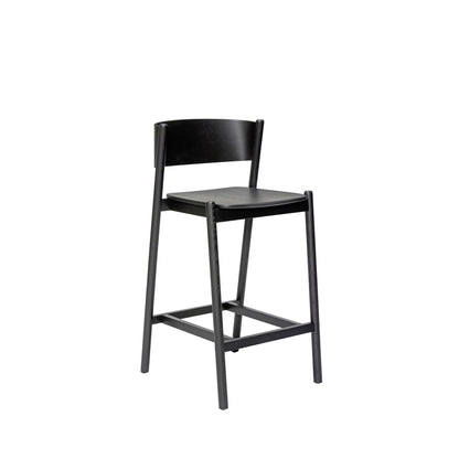 Oblique bar stool black - 50x55xh103cm