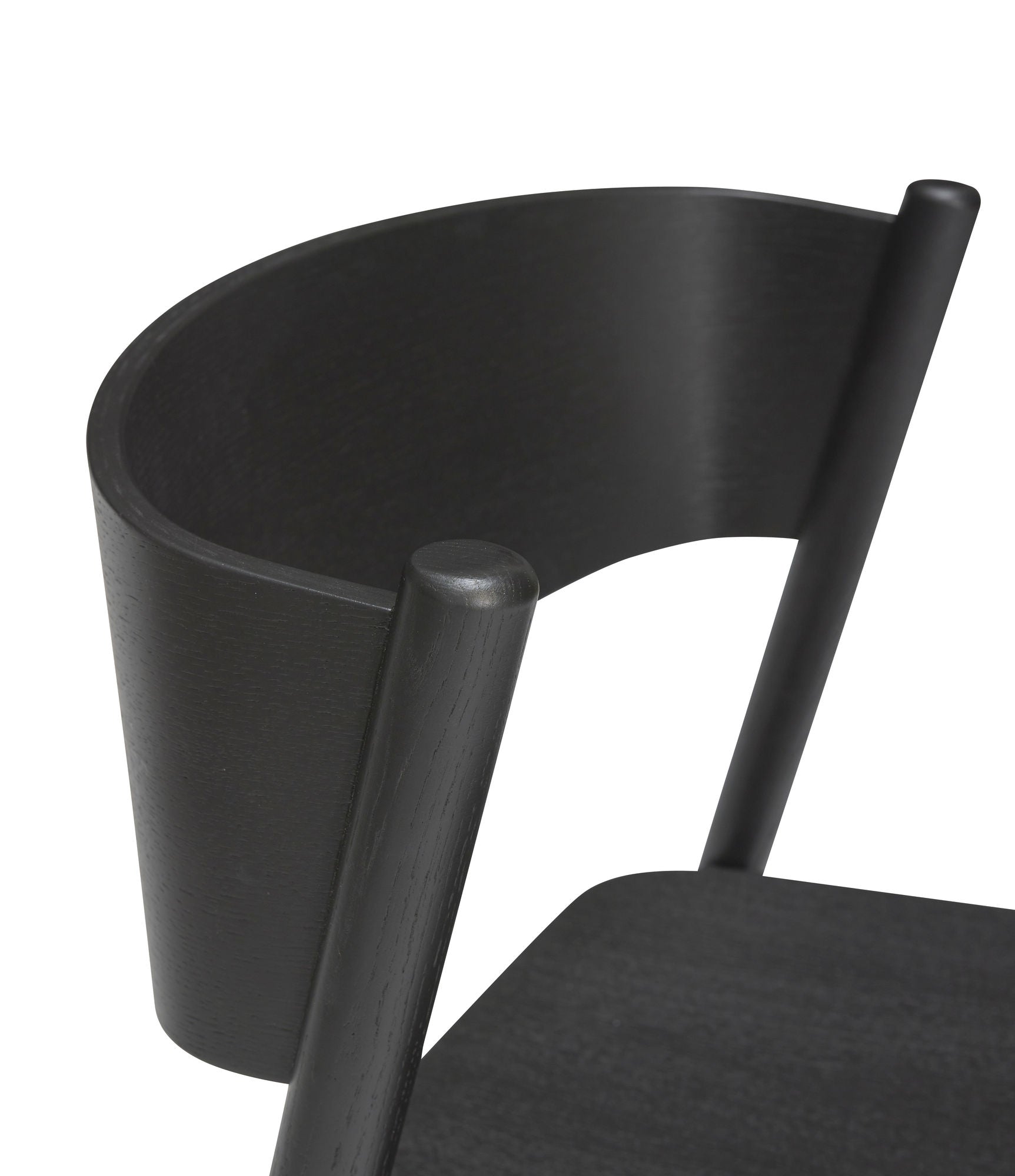 Oblique bar stool black - 50x55xh103cm