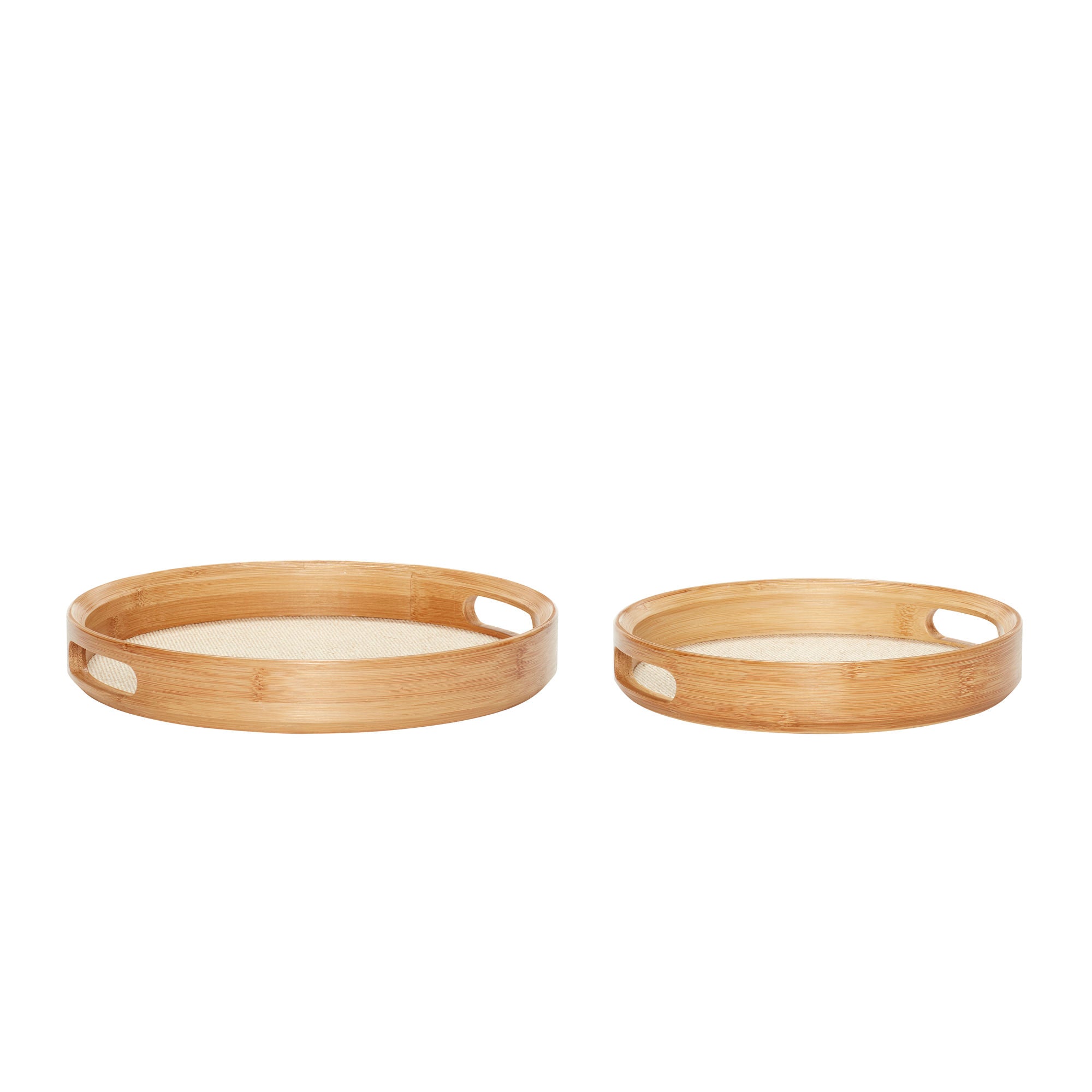 Hübsch canvas hills round nature (set of 2)