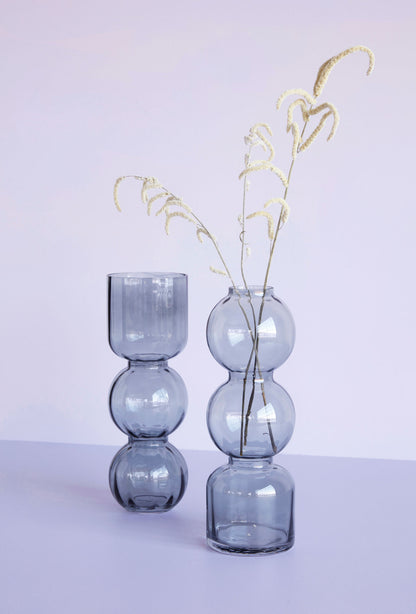 Hübsch Circle Vases Gray (set of 2)