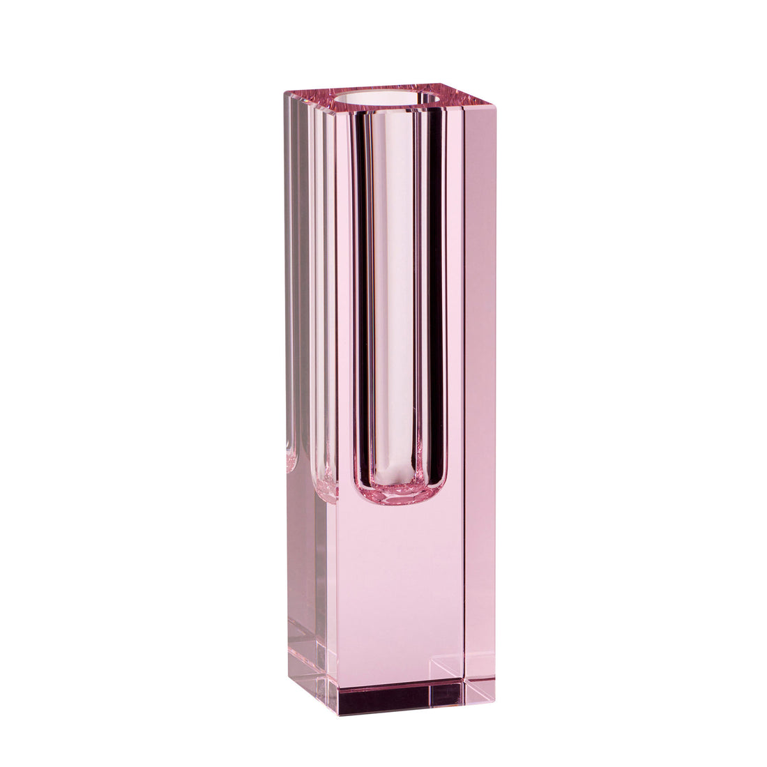 Hübsch Block Vase narrow pink