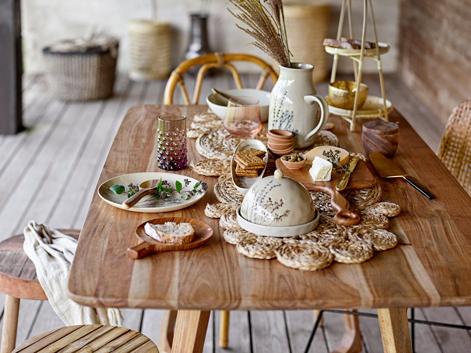 Bea soup plate, nature, stoneware