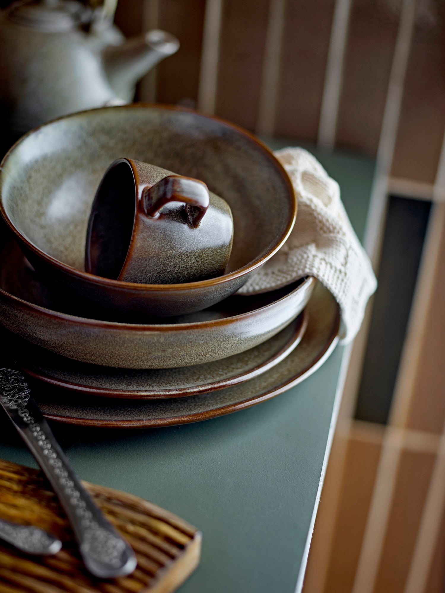 Nohr bowl, brown, stoneware