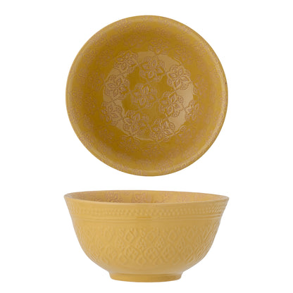 Marsala bowl, yellow, stoneware