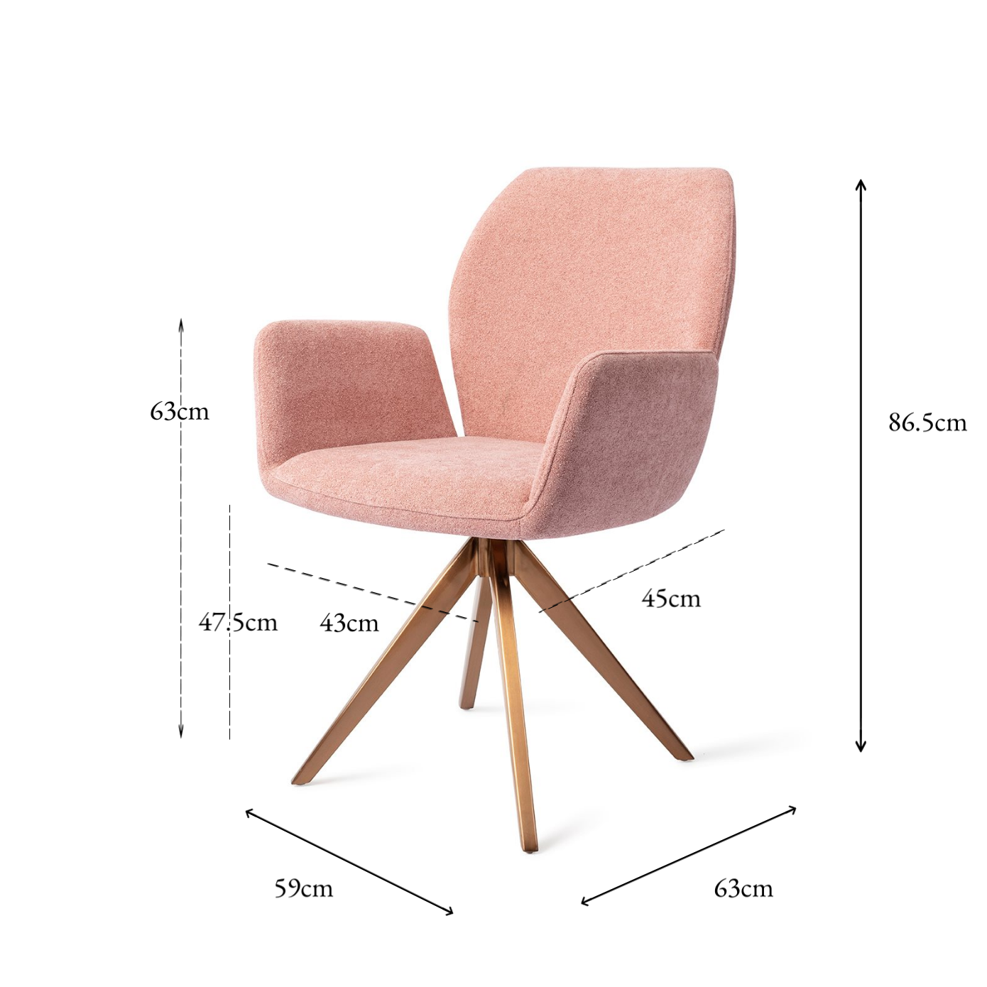 Misaki Dining Chair Anemone