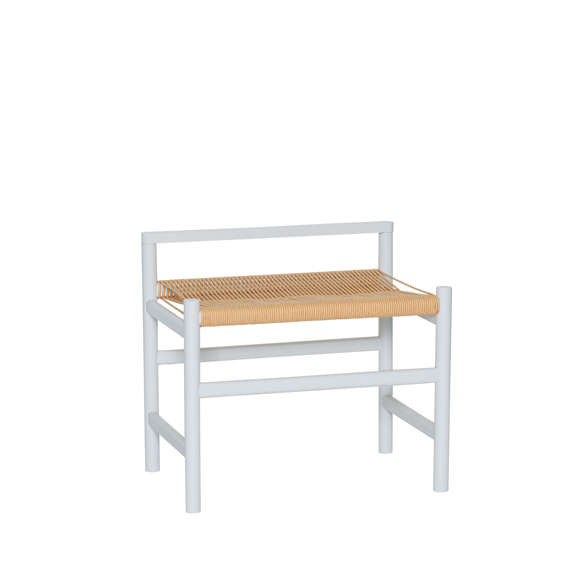 Hübsch heritage bench small light gray