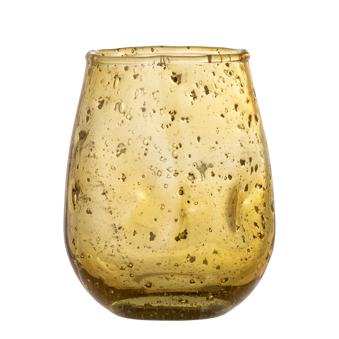 Henrike Fyrfadstage, Brown, Glass