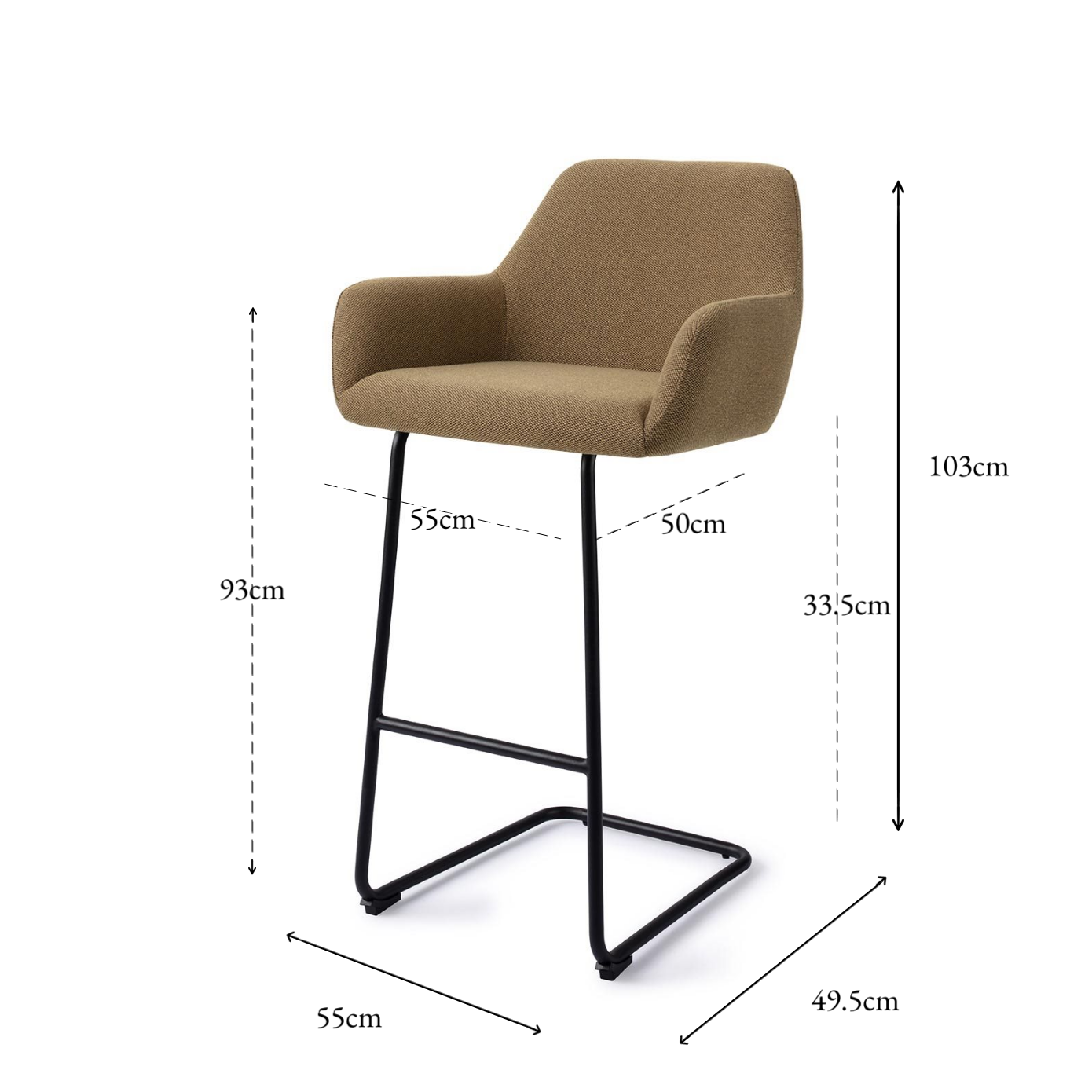 Hiroo Bar Chair Willow