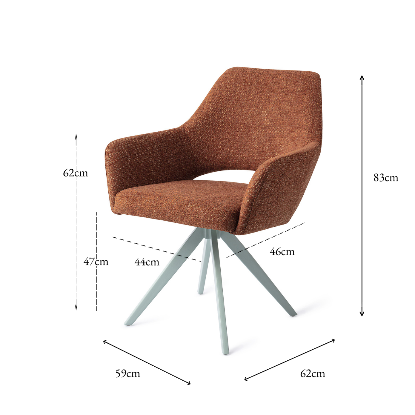 Yanai Dining Chair Tuscan Terra