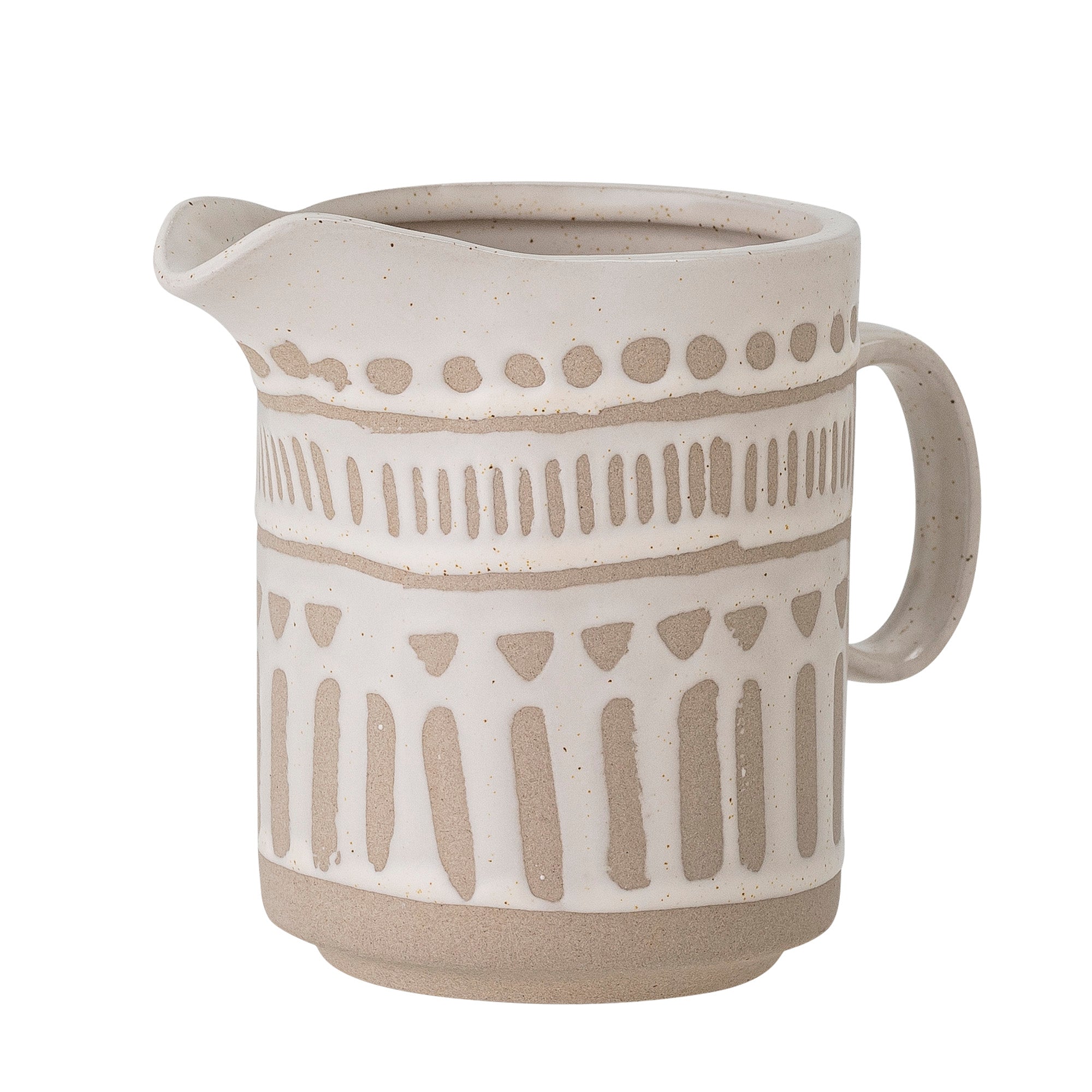 Cora pitcher, nature, stoneware