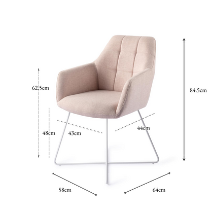 Noto Dining Chair Petal Pink