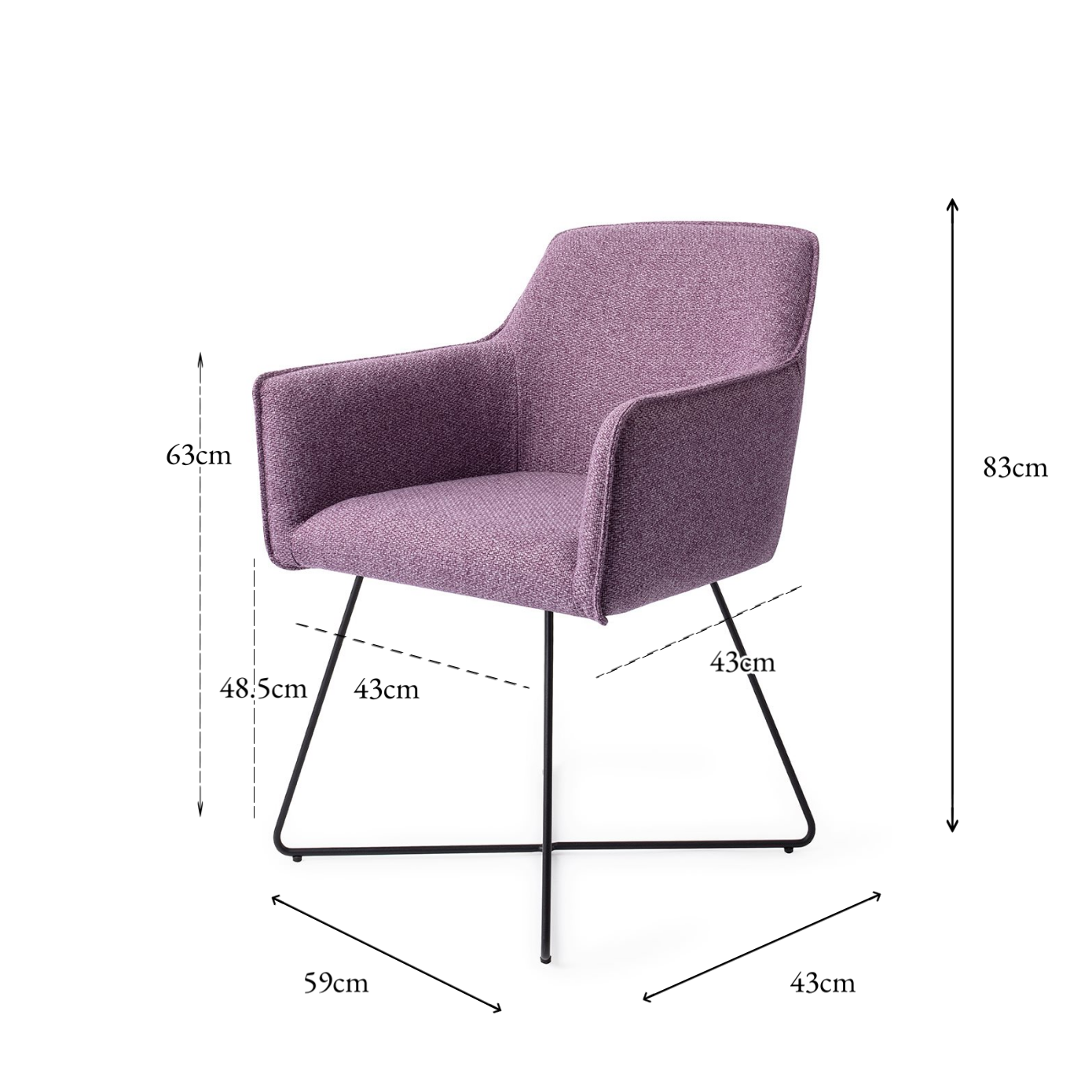 Hofu Dining Chair Violet Daisy