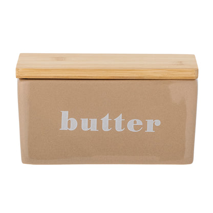 Hanyu butter box, brown, stoneware