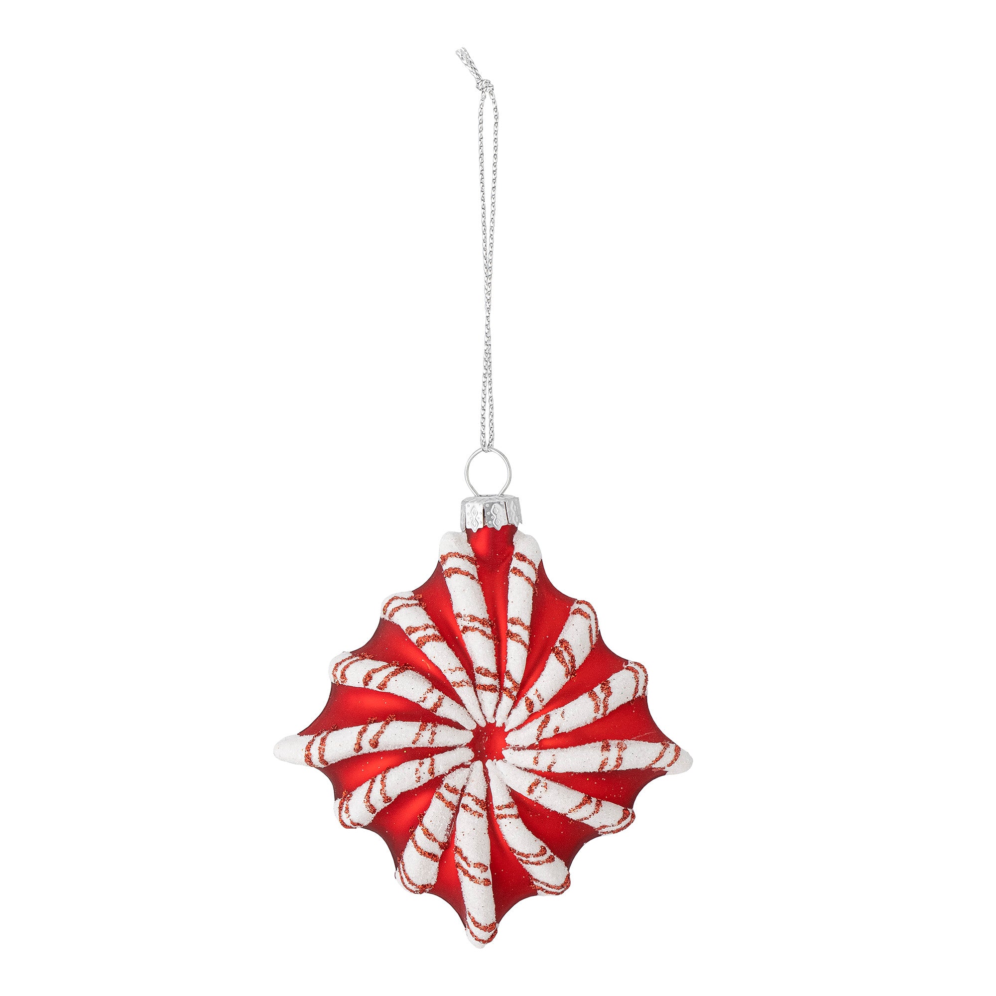 Candy Ornament, Red, Glass