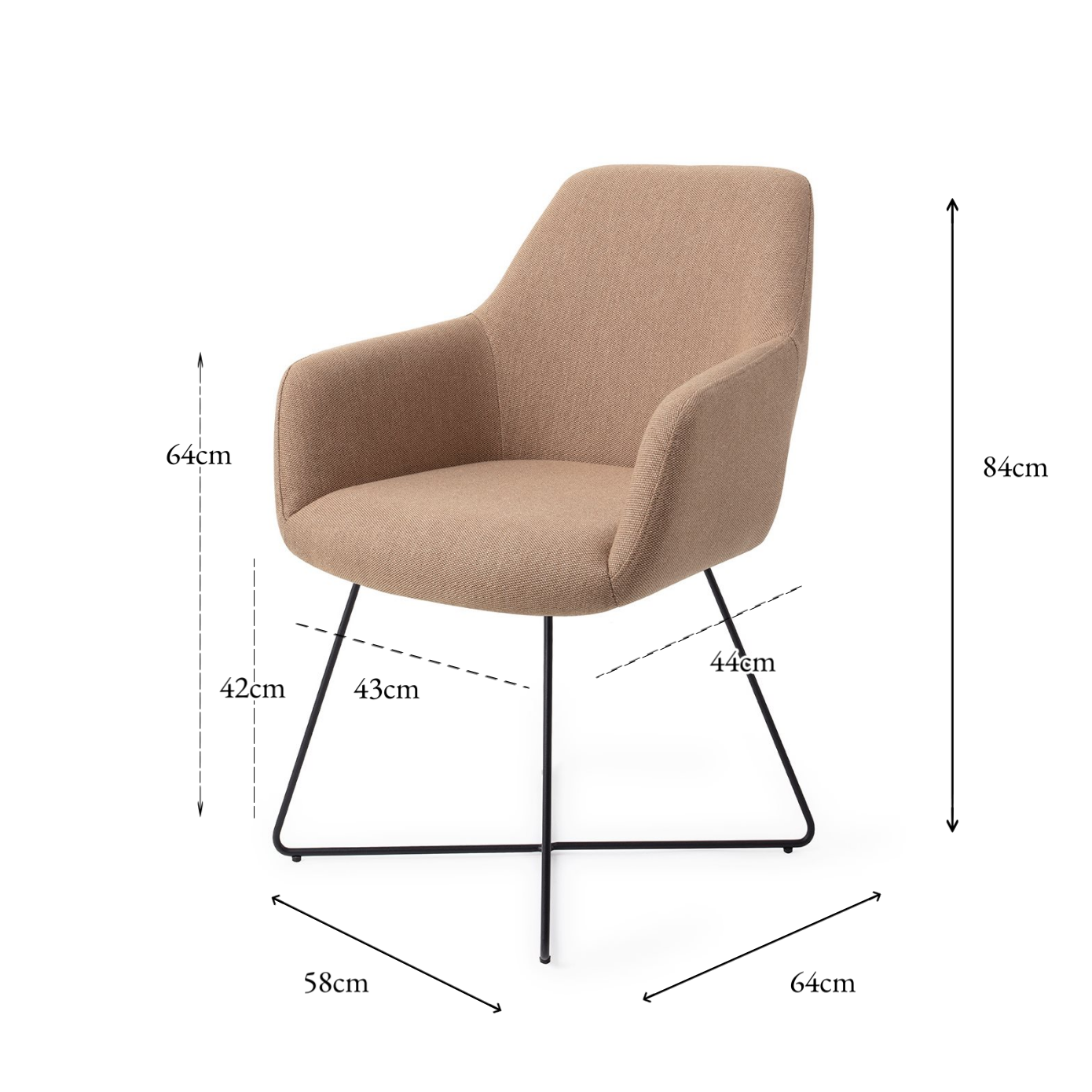 HIROO DINING CHAIR WHISPER WHEAT